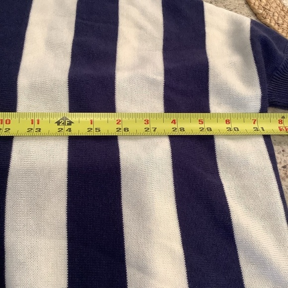 Bebe Pullover Striped Lightweight Sweater Poncho with Hood - Picture 6 of 8